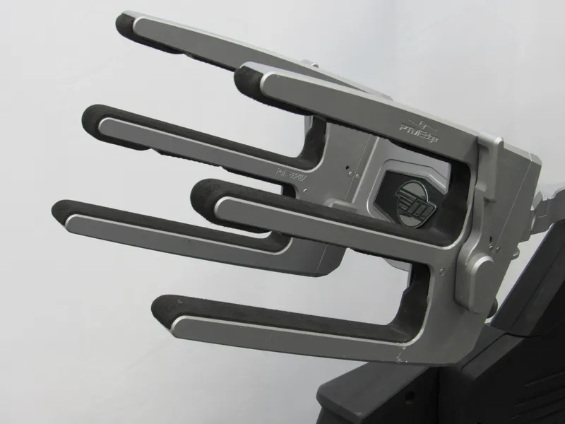 Slide: The Image of Close-up of a 2020 Malibu M240 boat wakeboard tower rack. - 13