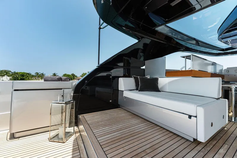 Slide: The Image of Luxurious interior of 2023 Riva Dolcevita yacht with sleek design and modern furnishings. - 15