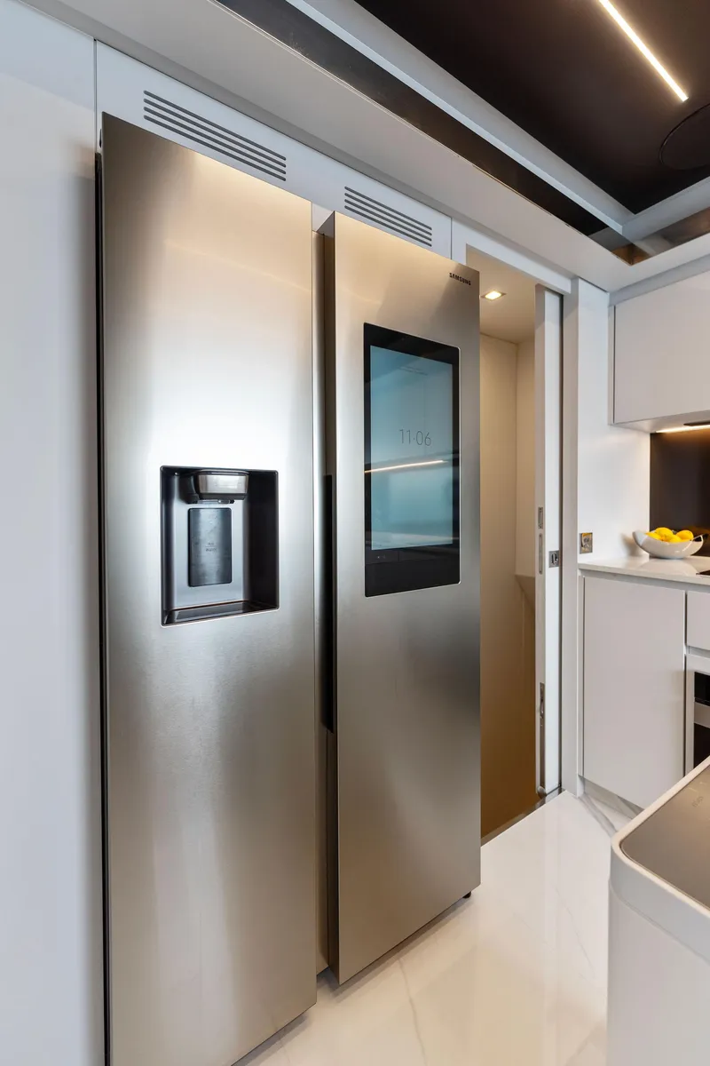 Slide: The Image of Modern kitchen on Riva 110' Dolcevita yacht, 2023 model. - 49