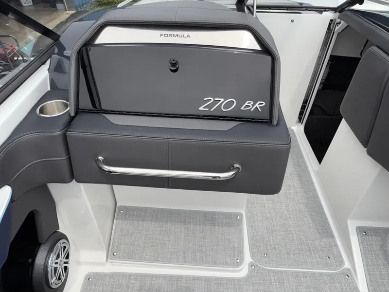 Slide: The Image of 2025 Formula 270 Bowrider interior with sleek dashboard and modern design. - 27
