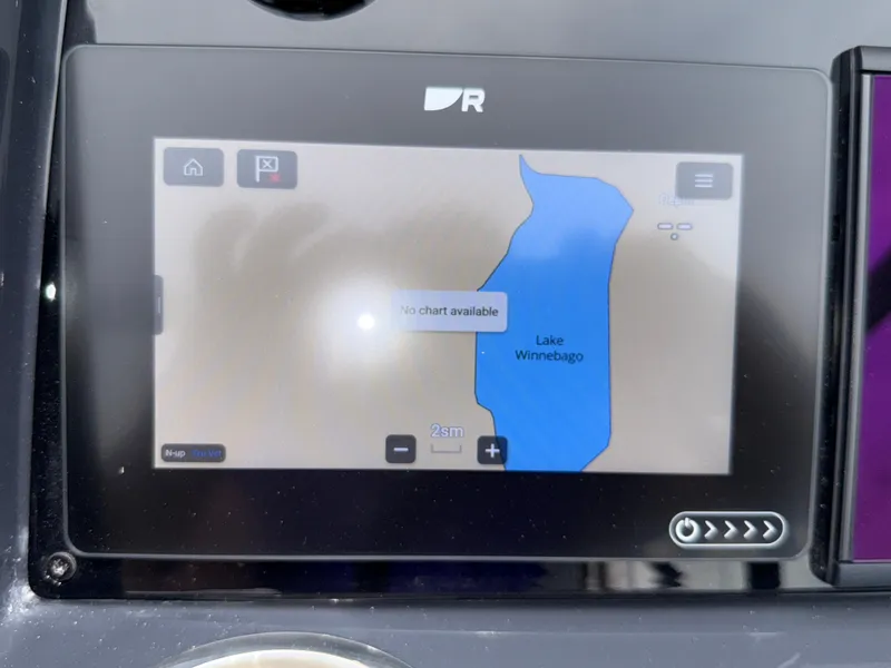 Slide: The Image of Dashboard display showing Lake Winnebago map on a 2025 Formula 270 Bowrider. - 31