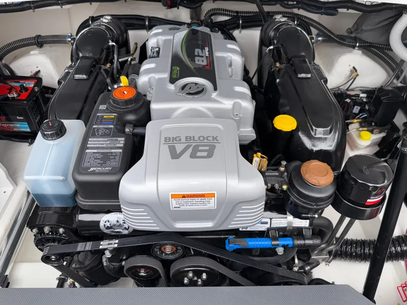 Slide: The Image of Engine compartment of 2025 Formula 270 Bowrider with Big Block V8 engine. - 32