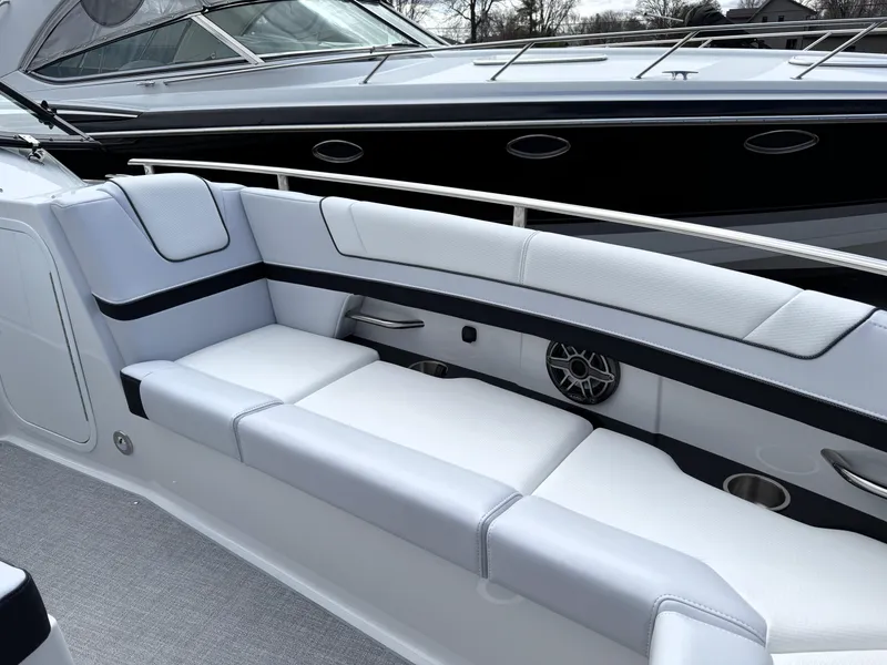 Slide: The Image of 2025 Formula 330 Crossover Bowrider I/O, luxurious seating and sleek design. - 43