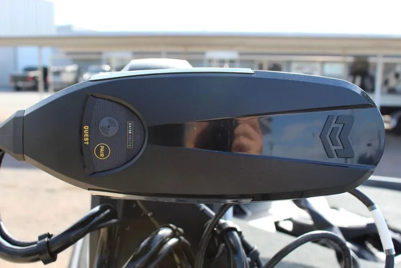 Slide: The Image of 2025 Skeeter ZXR21 boat control panel with sleek design and modern features. - 15