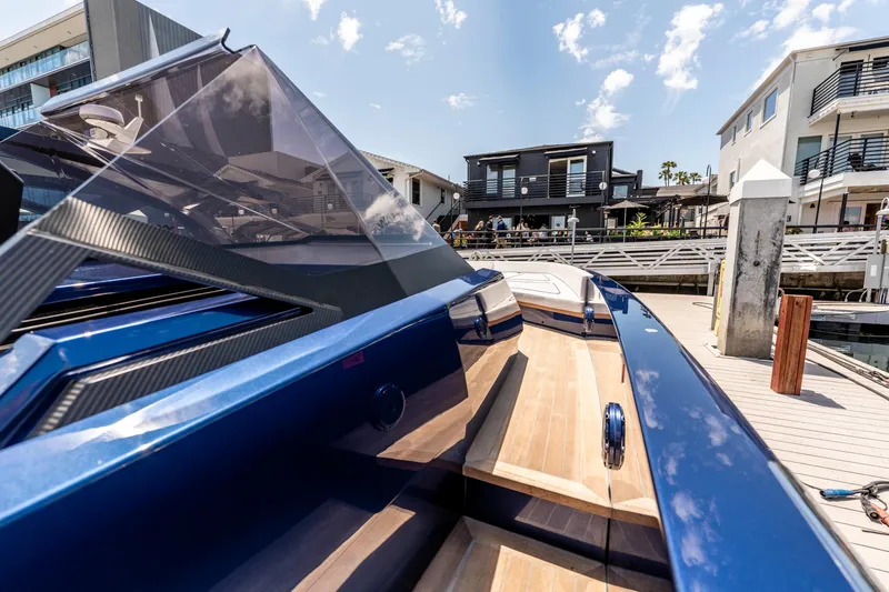 Slide: The Image of 2023 Wally Wallytender 48 yacht cruising on open sea. - 4