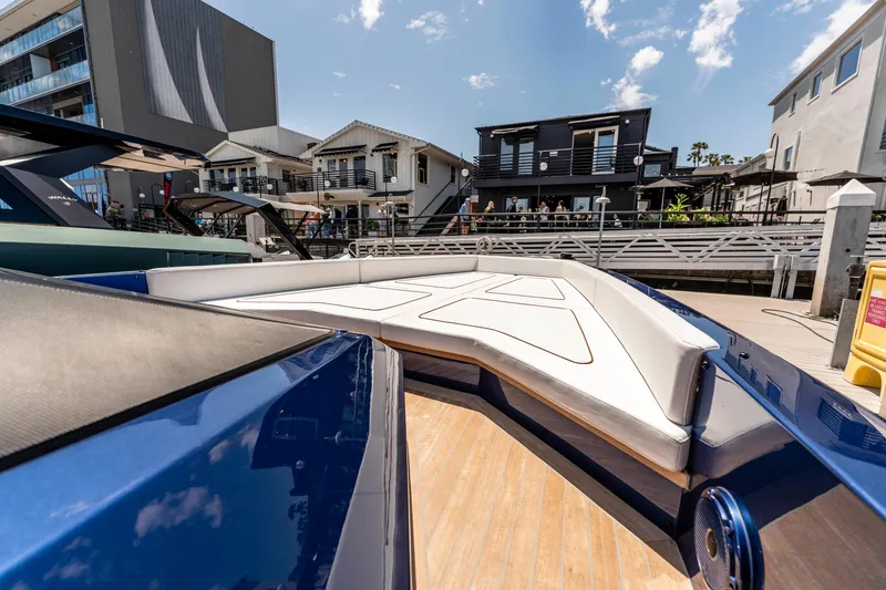 Slide: The Image of 2023 Wally Wallytender 48 yacht cruising on open water. - 5