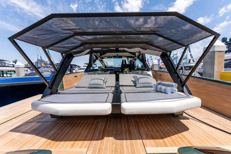 Slide: The Image of Modern helm of 2024 Wally WALLYPOWER 58X yacht with advanced navigation systems. - 25