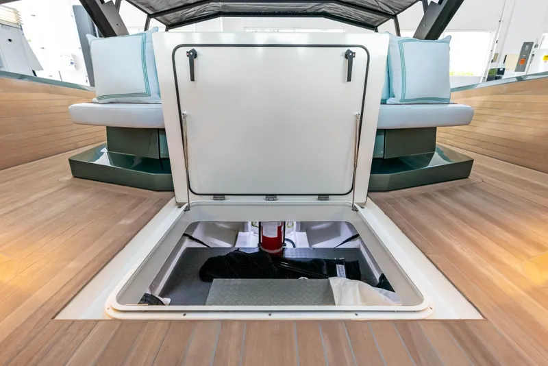 Slide: The Image of 2024 Wally WALLYPOWER 58X yacht in a tropical waterfront setting. - 49