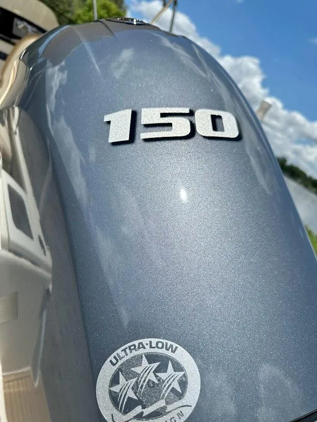 Slide: The Image of 2023 Scout 215 Dorado boat engine with 150 horsepower, ultra-low emissions. - 15