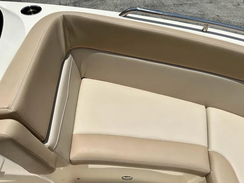 Slide: The Image of 2023 Scout 215 Dorado boat seating, beige upholstery, comfortable design. - 43
