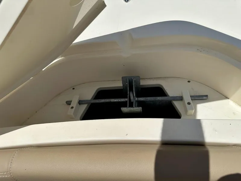 Slide: The Image of Anchor storage compartment on 2023 Scout 215 Dorado boat. - 45