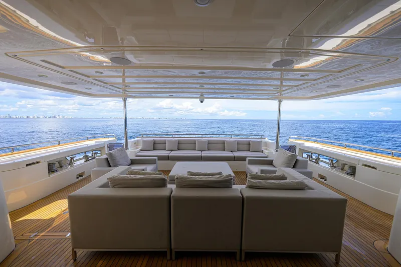 Slide: The Image of Custom Ferretti 124 Argento - Aft Deck - 107