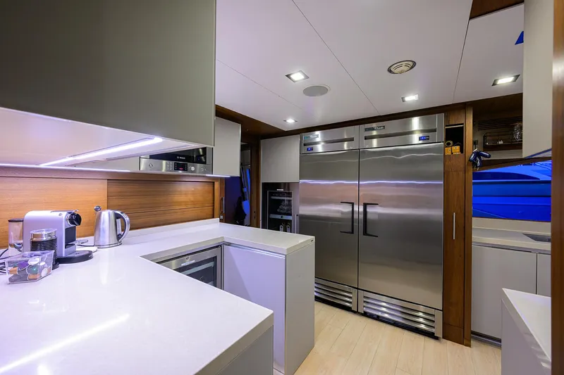 Slide: The Image of Custom Ferretti 124 Argento - Galley - 12
