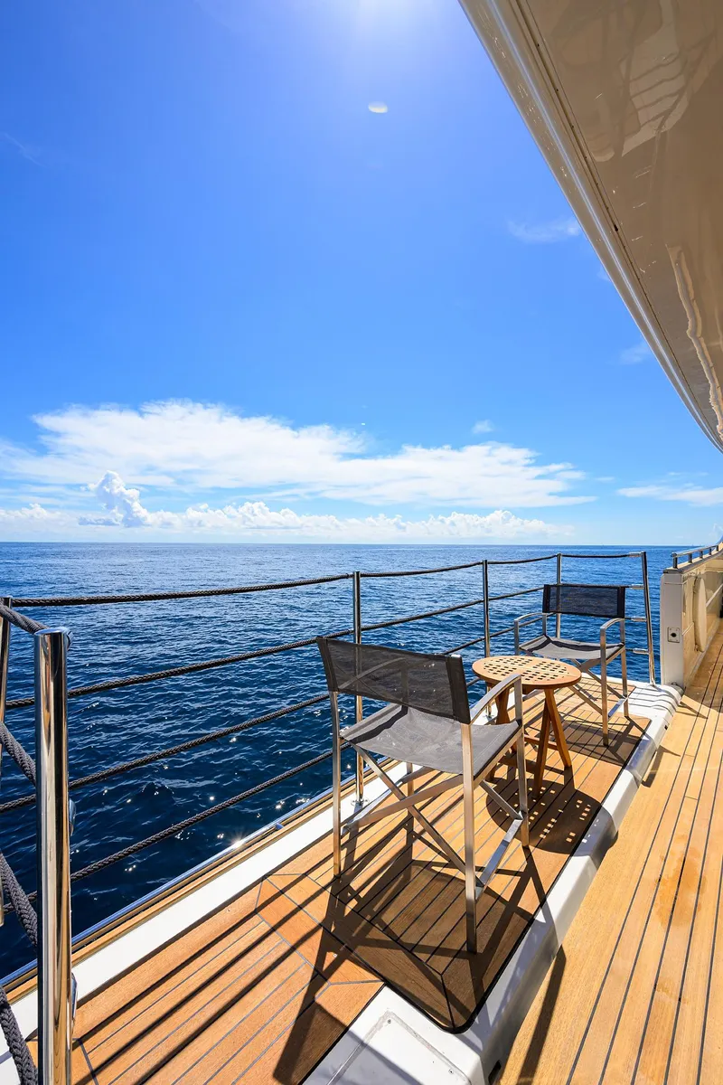 Slide: The Image of Custom Ferretti 124 Argento - Main Deck Balcony - 125