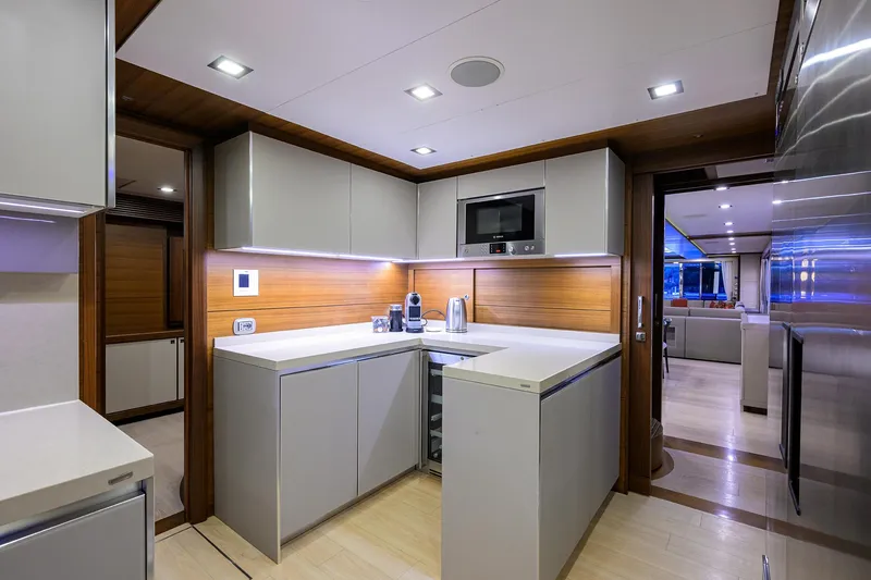 Slide: The Image of Custom Ferretti 124 Argento - Galley - 13