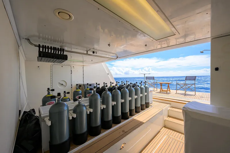 Slide: The Image of Custom Ferretti 124 Argento - Garage Dive Center - 135