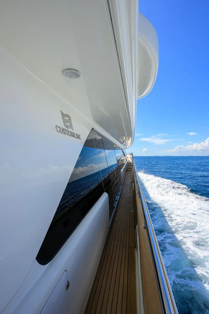 Slide: The Image of Custom Ferretti 124 Argento - Main Deck Walkaround - 140
