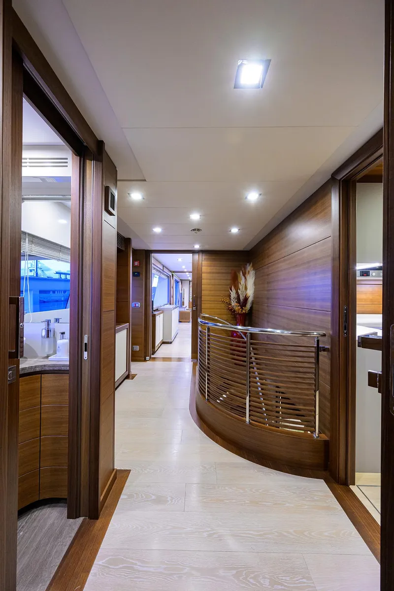 Slide: The Image of Custom Ferretti 124 Argento - Main Foyer - 17