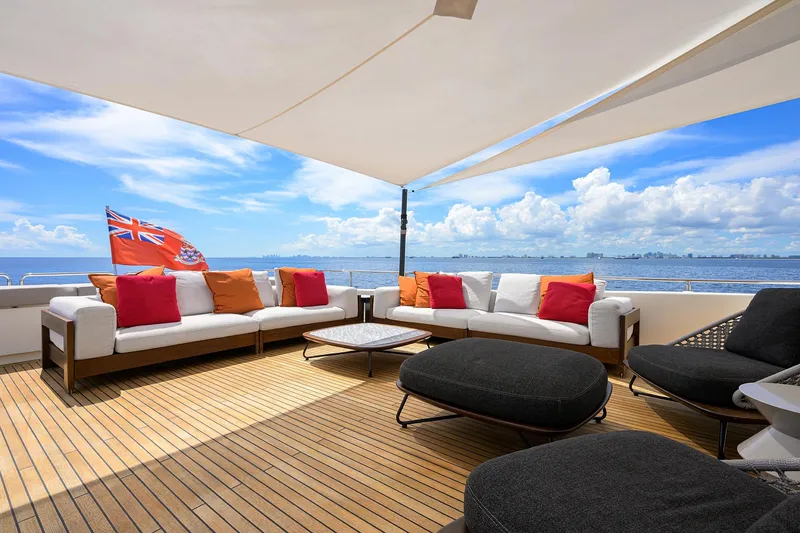 Slide: The Image of Custom Ferretti 124 Argento - Second Deck, Aft - 174