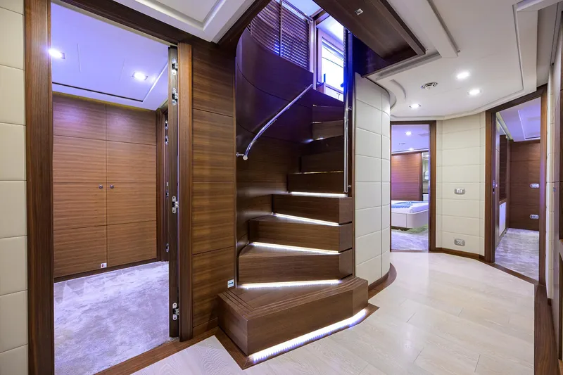 Slide: The Image of Custom Ferretti 124 Argento - Lower Foyer - 23