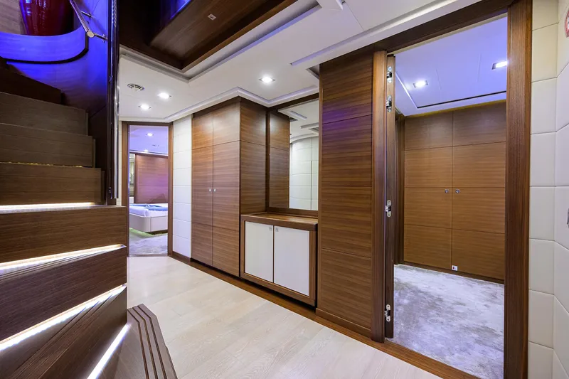Slide: The Image of Custom Ferretti 124 Argento - Lower Foyer - 24