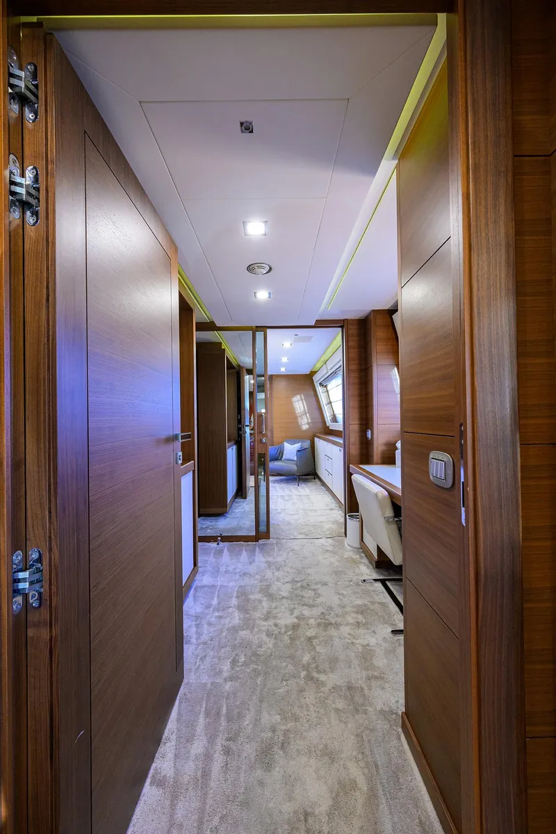 Slide: The Image of Custom Ferretti 124 Argento - Master Stateroom - 25