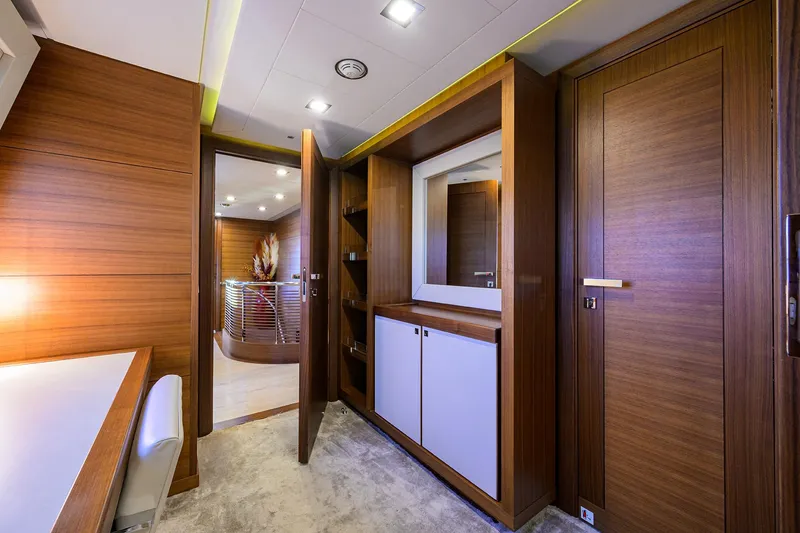 Slide: The Image of Custom Ferretti 124 Argento - Master Stateroom - 27
