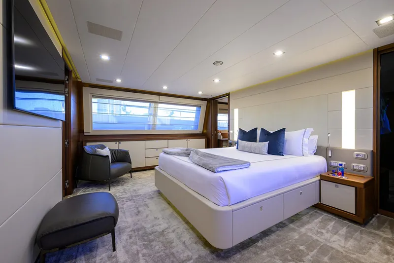 Slide: The Image of Custom Ferretti 124 Argento - Master Stateroom - 31