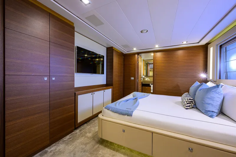 Slide: The Image of Custom Ferretti 124 Argento - Guest Stateroom, Lower Port - 41