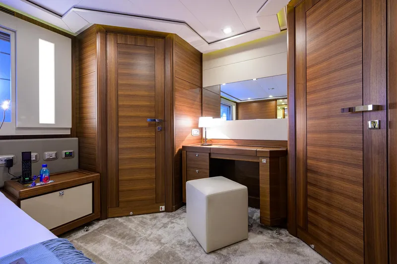 Slide: The Image of Custom Ferretti 124 Argento - Guest Stateroom, Lower Port - 44