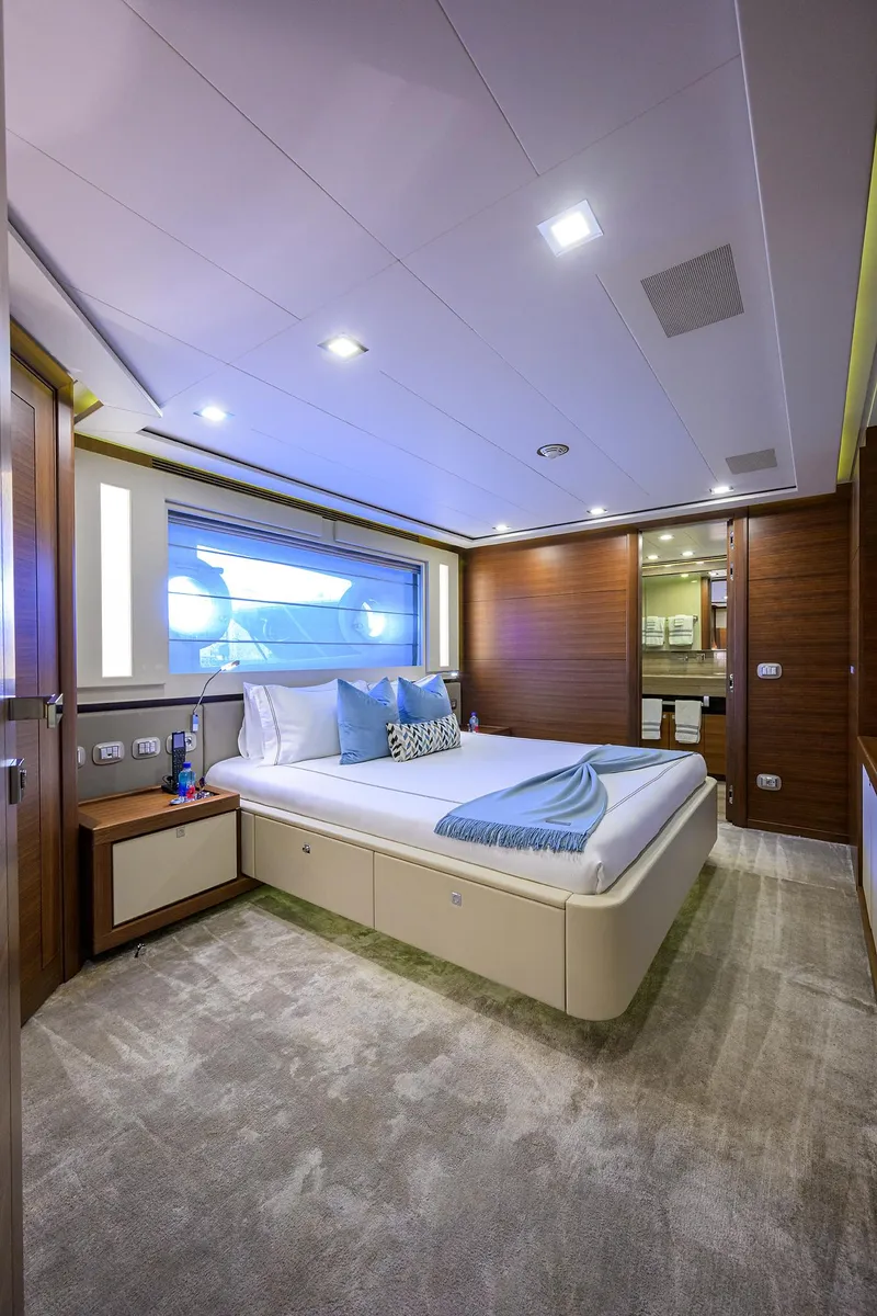 Slide: The Image of Custom Ferretti 124 Argento - Guest Stateroom, Forward Port - 50