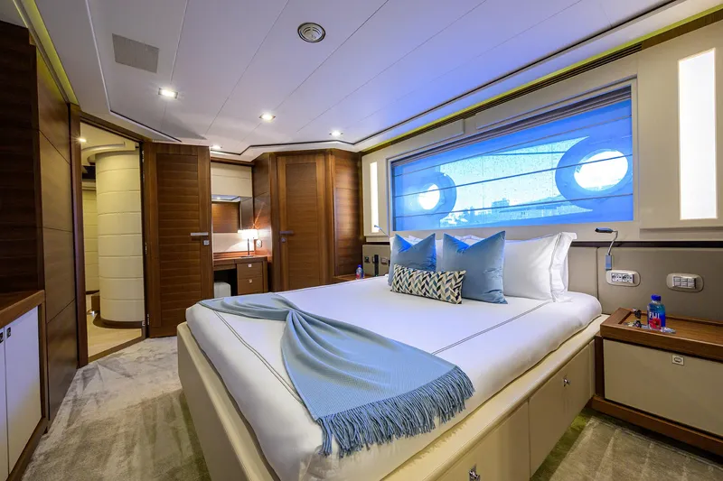Slide: The Image of Custom Ferretti 124 Argento - Guest Stateroom, Forward Port - 53