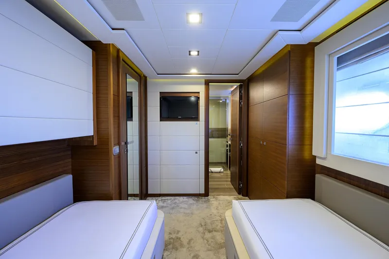Slide: The Image of Custom Ferretti 124 Argento - Guest Stateroom, Starboard Aft - 63