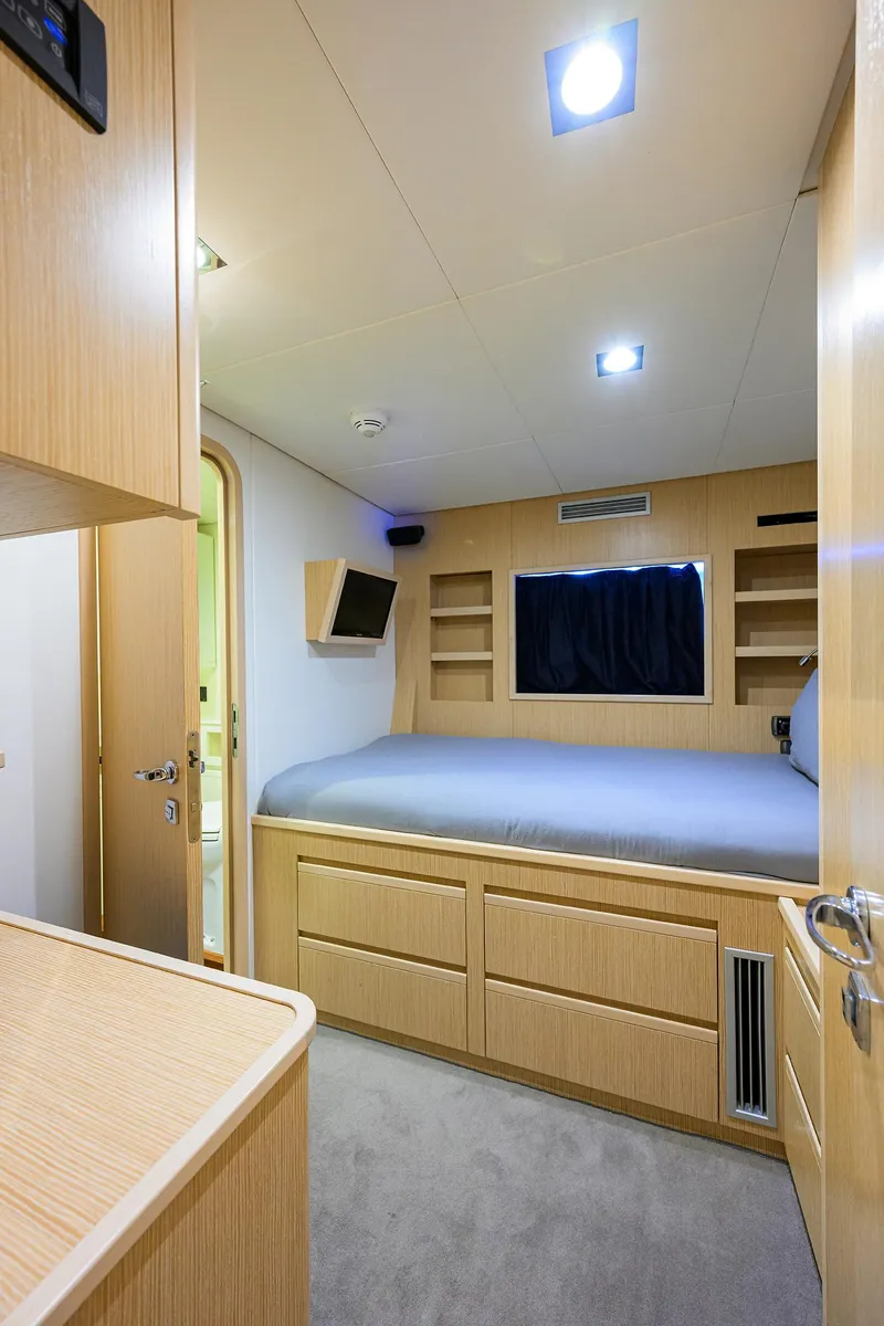 Slide: The Image of Custom Ferretti 124 Argento - Captain's Quarters - 80