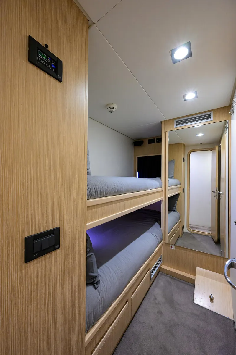 Slide: The Image of Custom Ferretti 124 Argento - Crew Quarters - 85