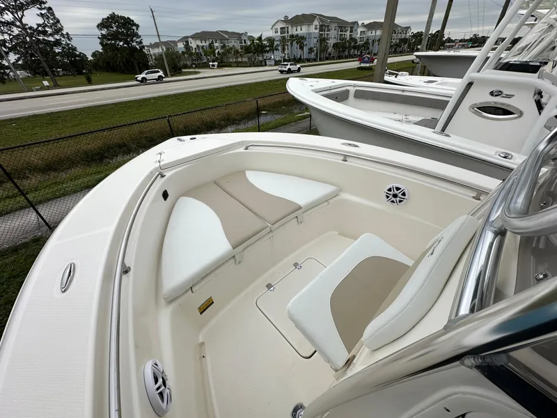 Slide: The Image of 2025 Bulls Bay 200 Center Console boat with spacious seating and modern design. - 5