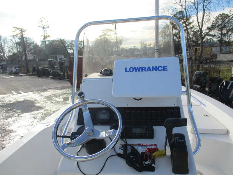 Slide: The Image of 2011 Pathfinder 2200 XL boat dashboard with Lowrance navigation system. - 9