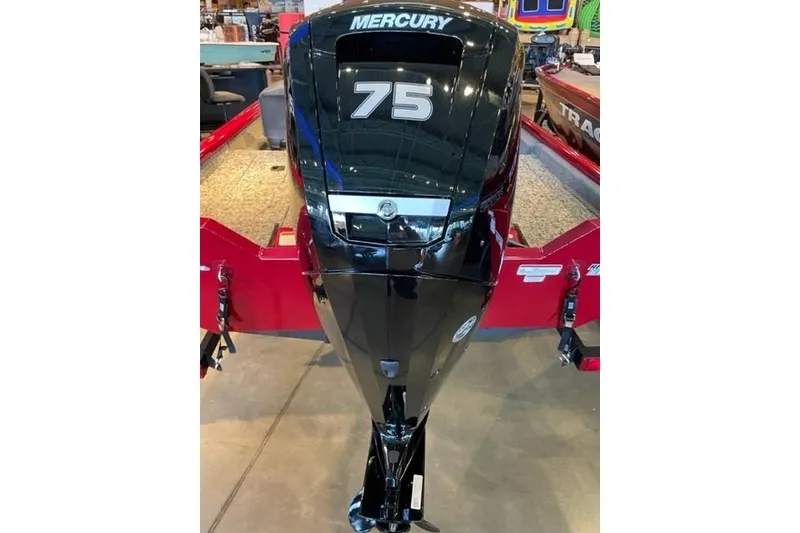 Slide: The Image of 2025 Tracker Pro Team 175 Crappie Edition with Mercury 75 outboard motor. - 2