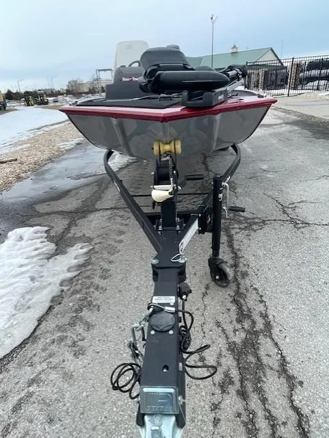 Slide: The Image of 2025 Tracker Bass Tracker Classic XL boat on trailer, parked on a paved surface. - 3