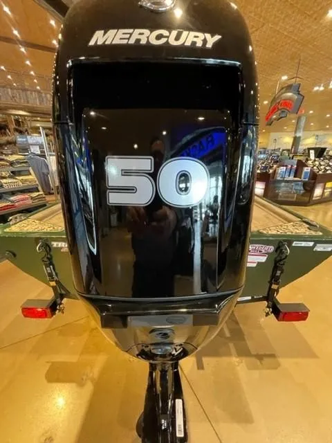 Slide: The Image of 2025 Tracker Bass Tracker Classic Limited with Mercury 50 HP outboard motor. - 45