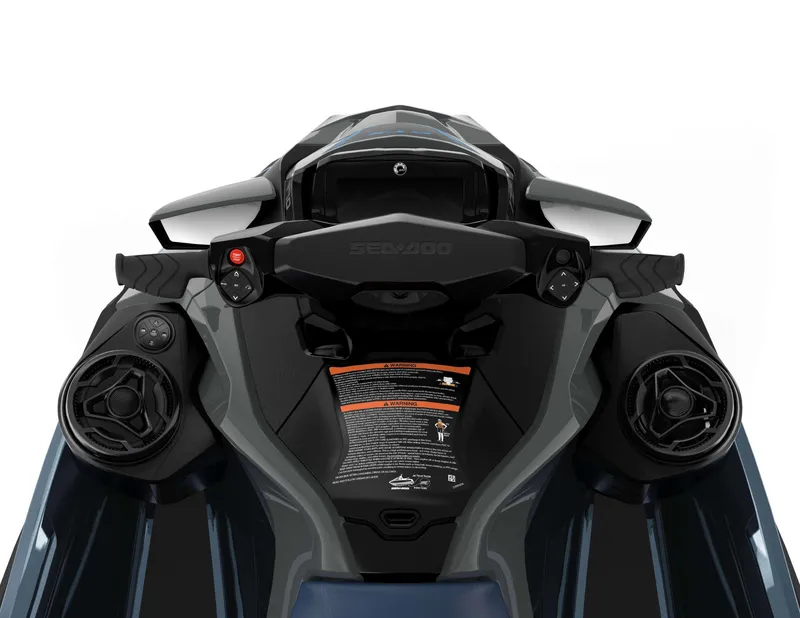 Slide: The Image of 2025 Sea-Doo GTX 170 SS dashboard with controls and speakers, showcasing modern design. - 3