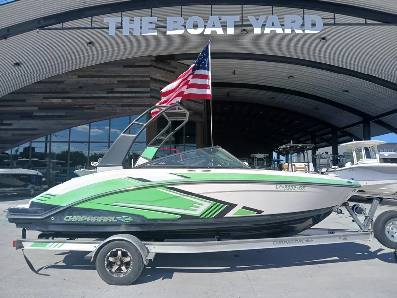 Slide: The Image of 2016 Chaparral 203 Vortex boat on trailer at The Boat Yard. - 3