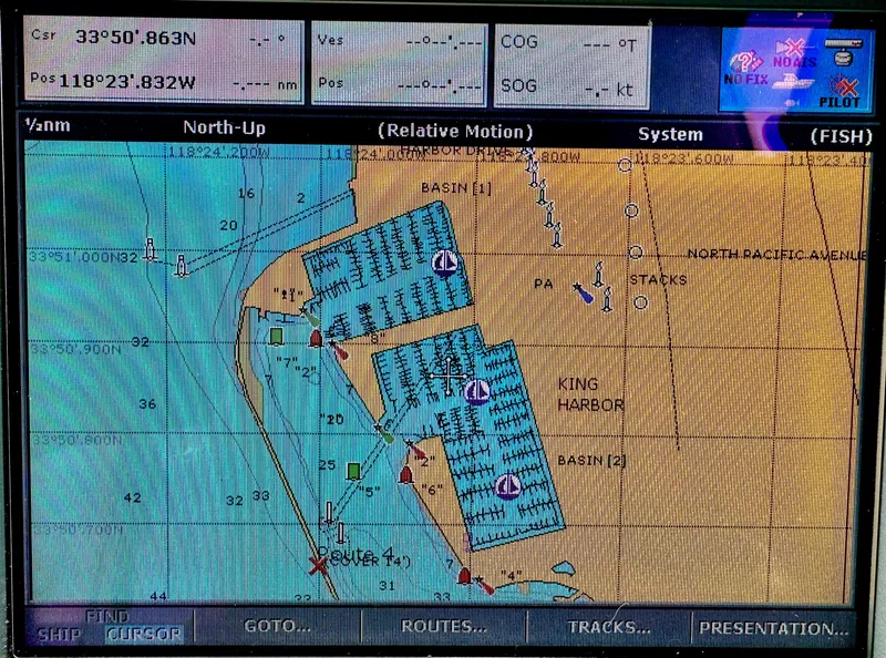 Slide: The Image of Navigation system on a 2005 Sea Ray Sundancer 260 boat. - 8