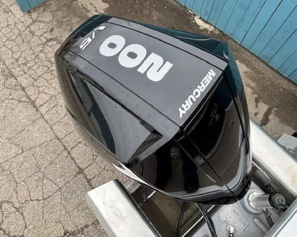 Slide: The Image of Mercury outboard motor on 2023 Sun Tracker Party Barge 22 RF XP3. - 30