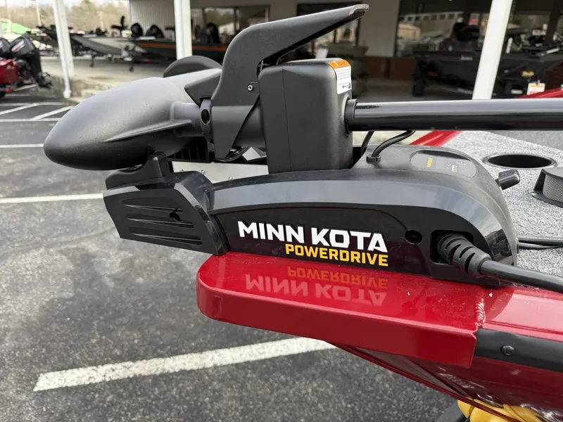 Slide: The Image of Minn Kota PowerDrive motor on 2025 Tracker Pro Guide V-175 WT boat. - 9