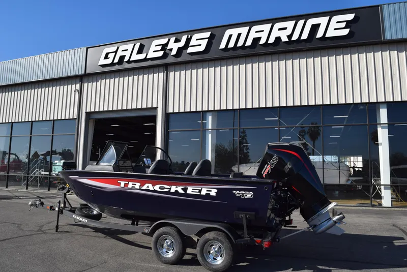 The Image of 2025 Tracker Targa V-19 Combo boat outside Galey's Marine dealership. - 0