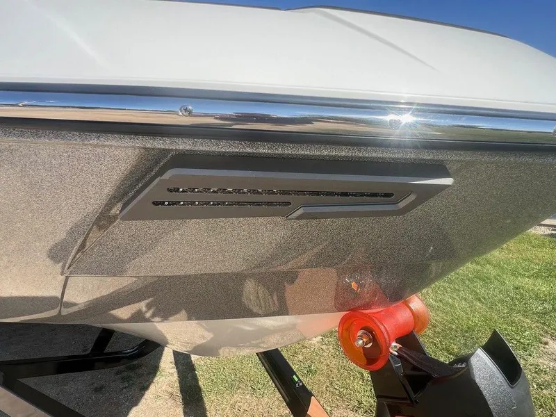 Slide: The Image of 2025 Malibu 23 LSV boat detail, featuring sleek design and modern components. - 23