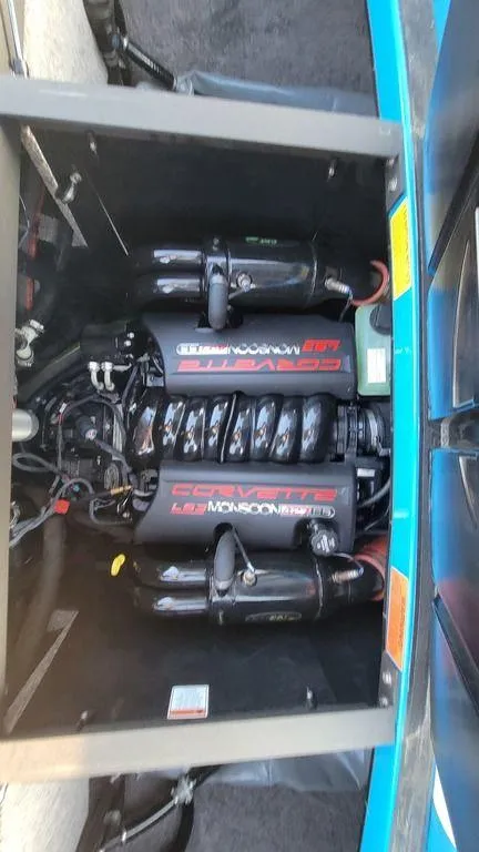 Slide: The Image of 2015 Malibu 24 MXZ engine compartment with powerful LS3 Monsoon motor. - 20