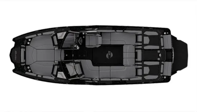 Slide: The Image of Top view of 2025 Malibu 23 MXZ boat interior layout. - 4