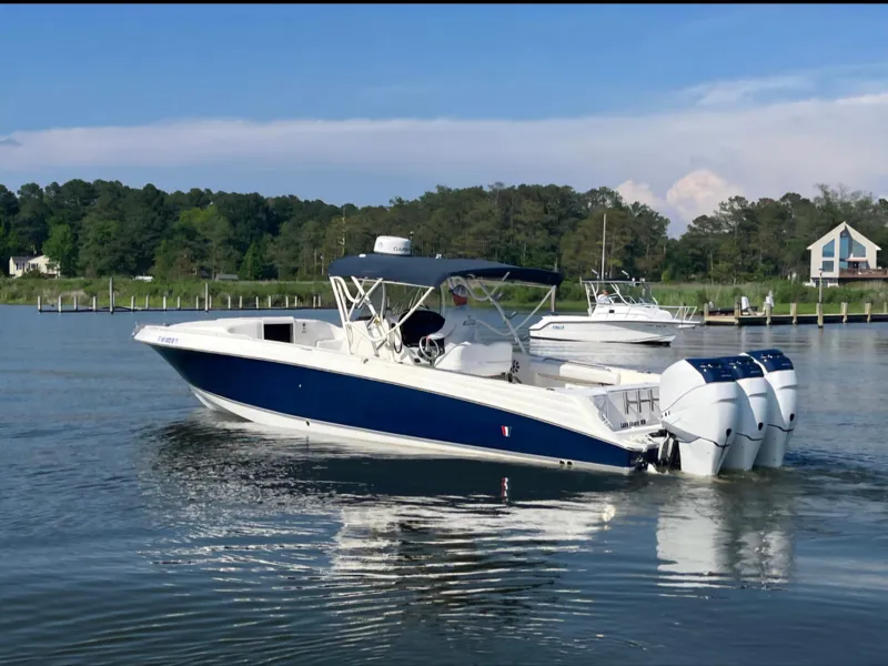 Slide: The Image of 2006 Wellcraft 352 Sport port view - 0